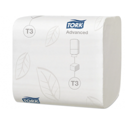 Hârtie igienică pliată, 2 straturi, Tork Advanced Hârtie igienică pliată, 2 straturi, Tork Advanced