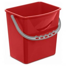 Galeata pentru carucior de curatenie profesional, culoare rosie, 6L Galeata pentru carucior de curatenie profesional, culoare rosie, 6L