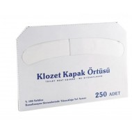 Acoperitori protectii pentru colacul de toaleta, 250 buc/set Acoperitori protectii pentru colacul de toaleta, 250 buc/set