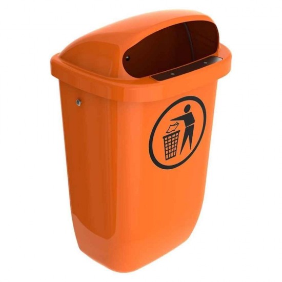 Cos stradal 50 l - portocaliu Cos stradal 50 l - portocaliu