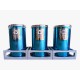 Set 3 cosuri colectare selectiva din inox, 45L/recipient Set 3 cosuri colectare selectiva din inox, 45L/recipient