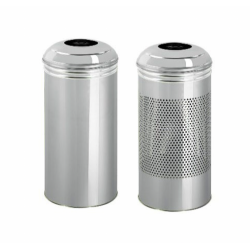 Cos de gunoi cu capac bombat, otel inoxidabil, 40L / 70L