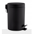 Cos gunoi circular cu pedala, otel vopsit negru, 5 L, Mediclinics