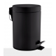 Cos gunoi circular cu pedala, otel vopsit negru, 5 L, Mediclinics Cos gunoi circular cu pedala, otel vopsit negru, 5 L, Mediclinics