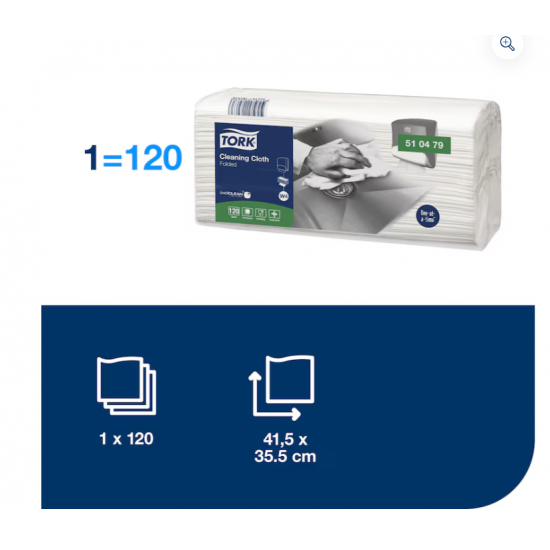 Tork Lavete de Curățare Alb W4