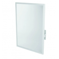 Oglinda cu rama de inox, basculanta, montare pe perete, grosime sticla 5 mm, rama - inox, elemente de fixare antifurt, Mediclinics, 50x70cm Oglinda cu rama de inox, basculanta, montare pe perete, grosime sticla 5 mm, rama - inox, elemente de fixare antifurt, Mediclinics, 50x70cm