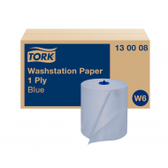 Prosoape de hartie, Tork, 1 strat, albastre, 250m/rola, W6 - dom. alimentar
