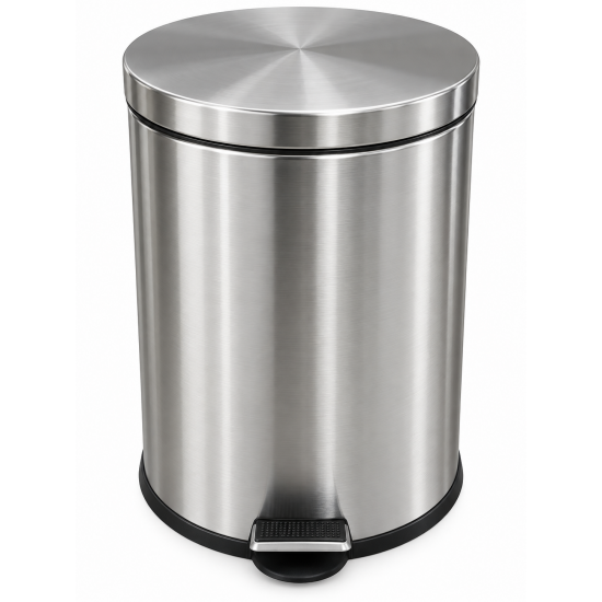 Coș de gunoi din inox cu pedală și capac soft-close, 20 L Coș de gunoi din inox cu pedală și capac soft-close, 20 L