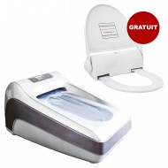 Pachet Aparat automat pentru acoperirea pantofilor Quen + GRATUIT Capac toaleta cu buton - cu folie 135 utilizari Sanito Pachet Aparat automat pentru acoperirea pantofilor Quen + GRATUIT Capac toaleta cu buton - cu folie 135 utilizari Sanito