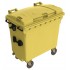 Eurocontainer plastic, 770L, galben, capac plat - Transport Inclus