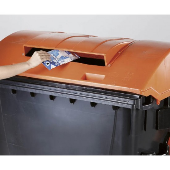 Eurocontainer din plastic, 1100L, capac rotund, inchizatoare pentru capac - colectare ambalaje- Transport Inclus Eurocontainer din plastic, 1100L, capac rotund, inchizatoare pentru capac - colectare ambalaje- Transport Inclus