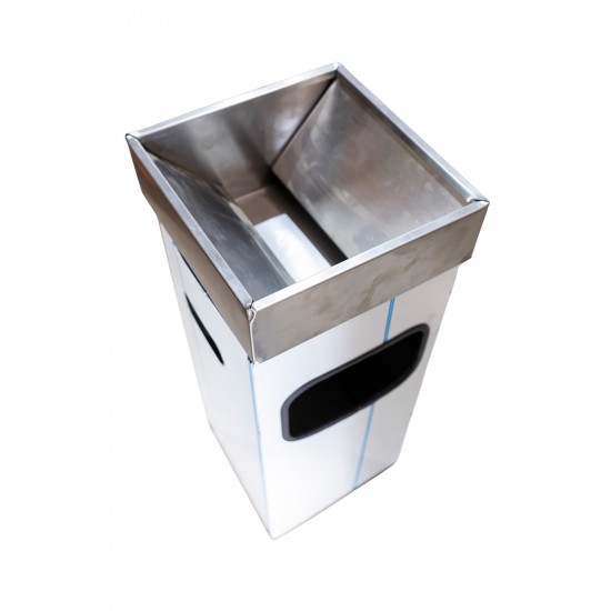 RESIGILAT 1 - Cos patrat din inox, cu scrumiera, 42 L