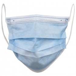 Masca de unica folosinta,  cu 3 straturi si pliuri, Prima, 50 buc/cutie
