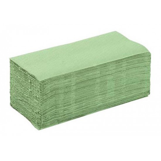 Prosoape din hartie, pliate, verzi, 23 x 25 cm,1 strat, Tork, 200 buc / pachet