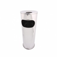 Cos gunoi inox cu scrumiera, capacitate 15 L Cos gunoi inox cu scrumiera, capacitate 15 L