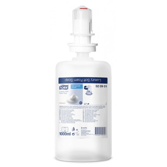 Sapun spuma Luxury Soft, Tork, 1L Sapun spuma Luxury Soft, Tork, 1L