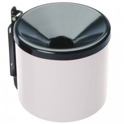 Scrumiera pentru perete exterior otel lacuit alb/negru 15 x 14,5 cm Scrumiera pentru perete exterior otel lacuit alb/negru 15 x 14,5 cm