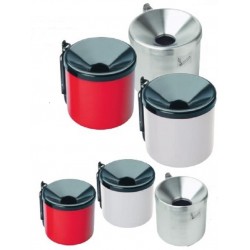 Scrumiera pentru perete exterior otel lacuit alb/negru 15 x 14,5 cm Scrumiera pentru perete exterior otel lacuit alb/negru 15 x 14,5 cm