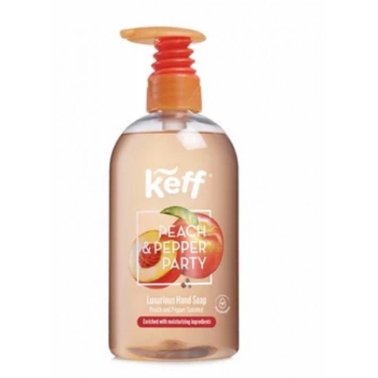 Keff săpun lichid pentru mâini Peach & Black Pepper 500 ml Keff săpun lichid pentru mâini Peach & Black Pepper 500 ml