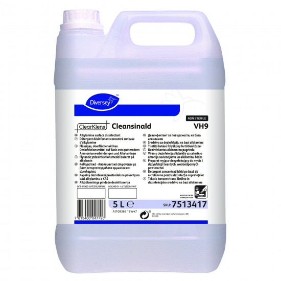 Detergent și dezinfectant de suprafață de uz general ClearKlens Cleansinald VH9