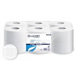 Hartie igienica mini jumbo, cu 2 straturi, Lucart Strong 19J Plus, 170m Hartie igienica mini jumbo, cu 2 straturi, Lucart Strong 19J Plus, 170m