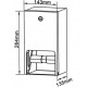 Dispenser hartie igienica dublu Limpio TP 210 W Dispenser hartie igienica dublu Limpio TP 210 W