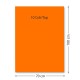 Carton color 70x100 cm, 220g/mp, Favini x 10coli-03 portocaliu