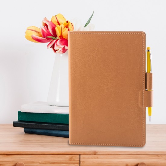 Notes Colored, piele, A5, liniat ivory, bej Notes Colored, piele, A5, liniat ivory, bej