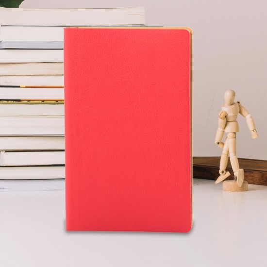 Notes Flexi, piele, 12,5x20 cm, liniat ivory, rosu Notes Flexi, piele, 12,5x20 cm, liniat ivory, rosu