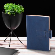 Notes Ravelo, piele, A5, liniat ivory, albastru Notes Ravelo, piele, A5, liniat ivory, albastru