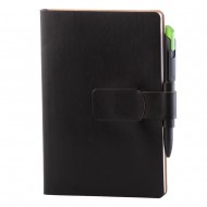 Notes Ravelo, piele, A5, liniat alb, negru Notes Ravelo, piele, A5, liniat alb, negru
