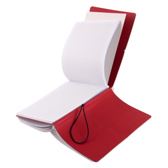 Notes Switch, piele, A5, liniat + matematica, negru/rosu Notes Switch, piele, A5, liniat + matematica, negru/rosu