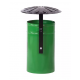 Cos stradal pentru gunoi, Verde, Metal, 35 L