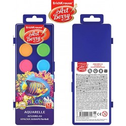 Acuarele ArtBerry Neon cu protecție UV, 12/set Acuarele ArtBerry Neon cu protecție UV, 12/set