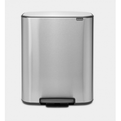 Cos gunoi Bo cu pedala, 60L - Otel mat fara amprente Cos gunoi Bo cu pedala, 60L - Otel mat fara amprente