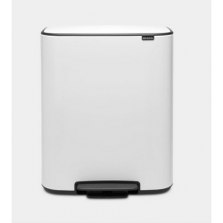 Cos gunoi Bo cu pedala, 2 x 30L - Alb Cos gunoi Bo cu pedala, 2 x 30L - Alb