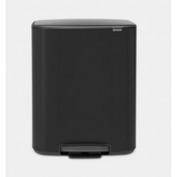 Cos gunoi Bo cu pedala,, 2 x 30L - Negru Mat Cos gunoi Bo cu pedala,, 2 x 30L - Negru Mat