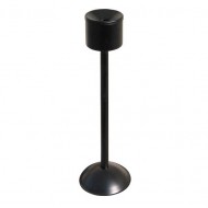 Scrumiera neagra metalica cu picior Scrumiera neagra metalica cu picior