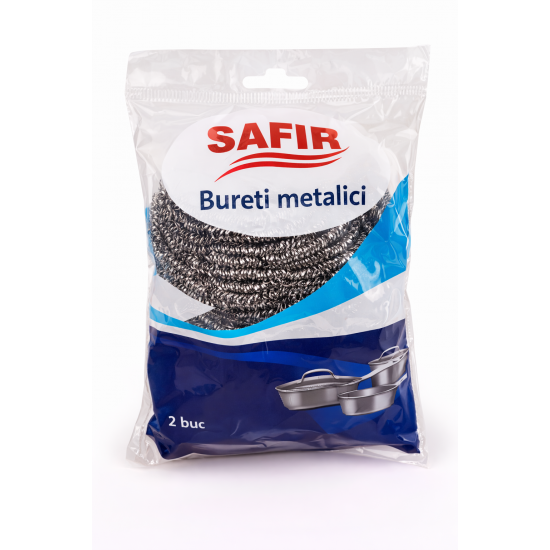 Burete din inox spiralat, 35 grame, 2 buc / set Burete din inox spiralat, 35 grame, 2 buc / set