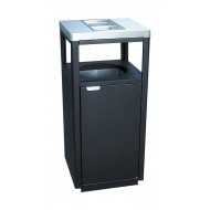 Cos de gunoi pentru parc, Negru, 45 L Cos de gunoi pentru parc, Negru, 45 L