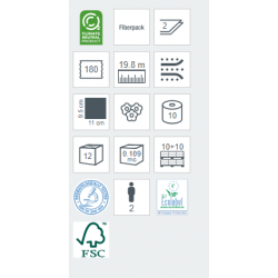 Hartie igienica EcoNatural, 2 straturi, 10 role/ bax, Lucart Hartie igienica EcoNatural, 2 straturi, 10 role/ bax, Lucart