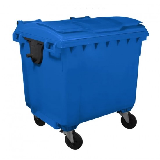 Container HDPE CLF 1100L cu capac plat - Transportul NU este inclus Container HDPE CLF 1100L cu capac plat - Transportul NU este inclus