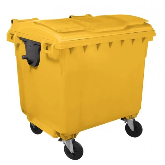 Container HDPE CLF 1100L cu capac plat - Transportul NU este inclus Container HDPE CLF 1100L cu capac plat - Transportul NU este inclus
