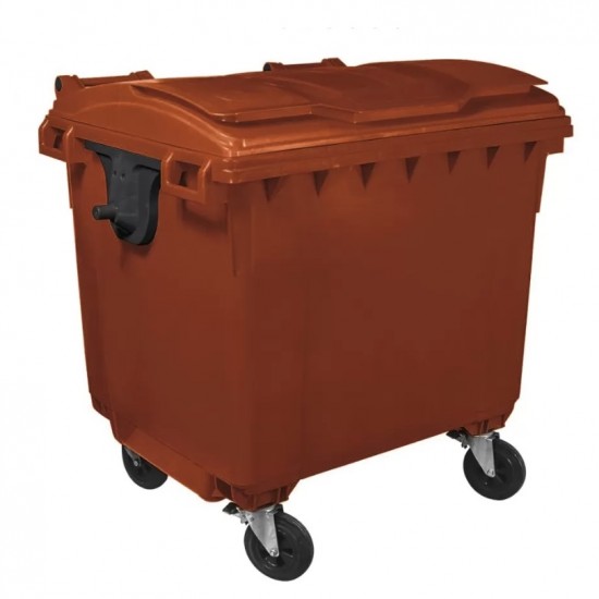 Container HDPE CLF 1100L cu capac plat - Transportul NU este inclus Container HDPE CLF 1100L cu capac plat - Transportul NU este inclus