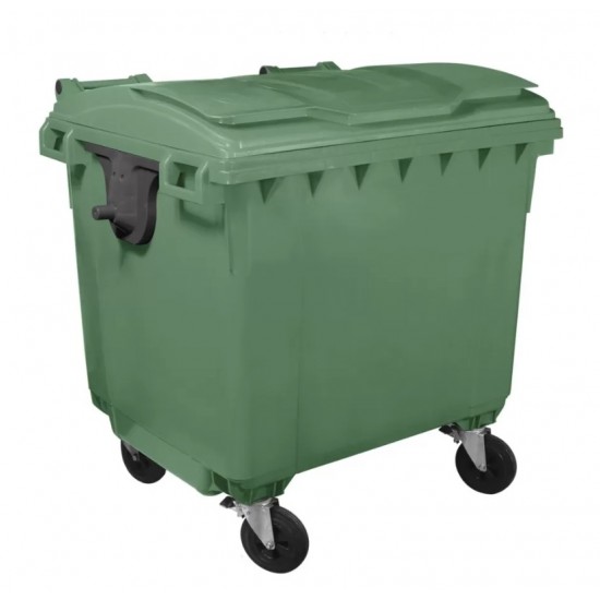 Container HDPE CLF 1100L cu capac plat - Transportul NU este inclus Container HDPE CLF 1100L cu capac plat - Transportul NU este inclus