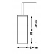 Perie pentru WC cu suport, din inox cu finisaj satinat, Mediclinics Perie pentru WC cu suport, din inox cu finisaj satinat, Mediclinics