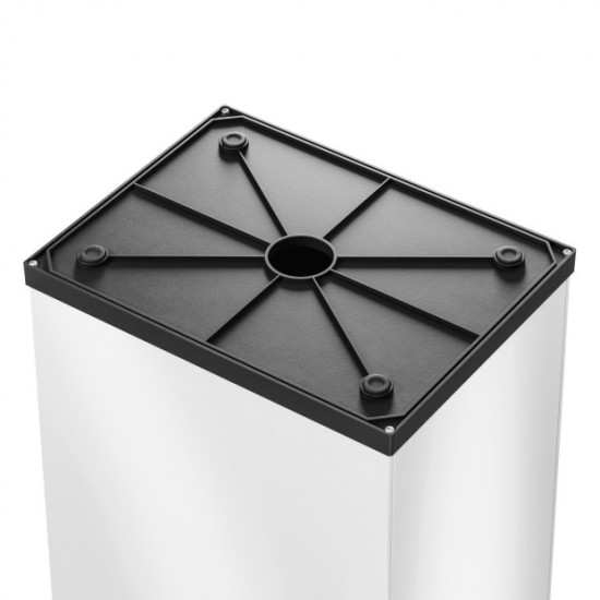 Cos de gunoi Big-Box Swing XL, 52L, otel vopsit alb, Hailo Cos de gunoi Big-Box Swing XL, 52L, otel vopsit alb, Hailo