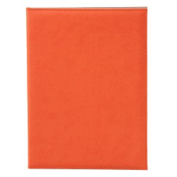 Mapa camera A4+, LeatherLike, piele PU interior/exterior, lavabila, portocaliu