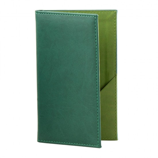 Nota de plata Softleather, piele PU interior/exterior, lavabila, verde