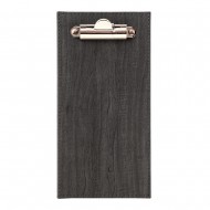 Nota de plata cafenele, Wood, piele PU interior/exterior, lavabila, negru Nota de plata cafenele, Wood, piele PU interior/exterior, lavabila, negru